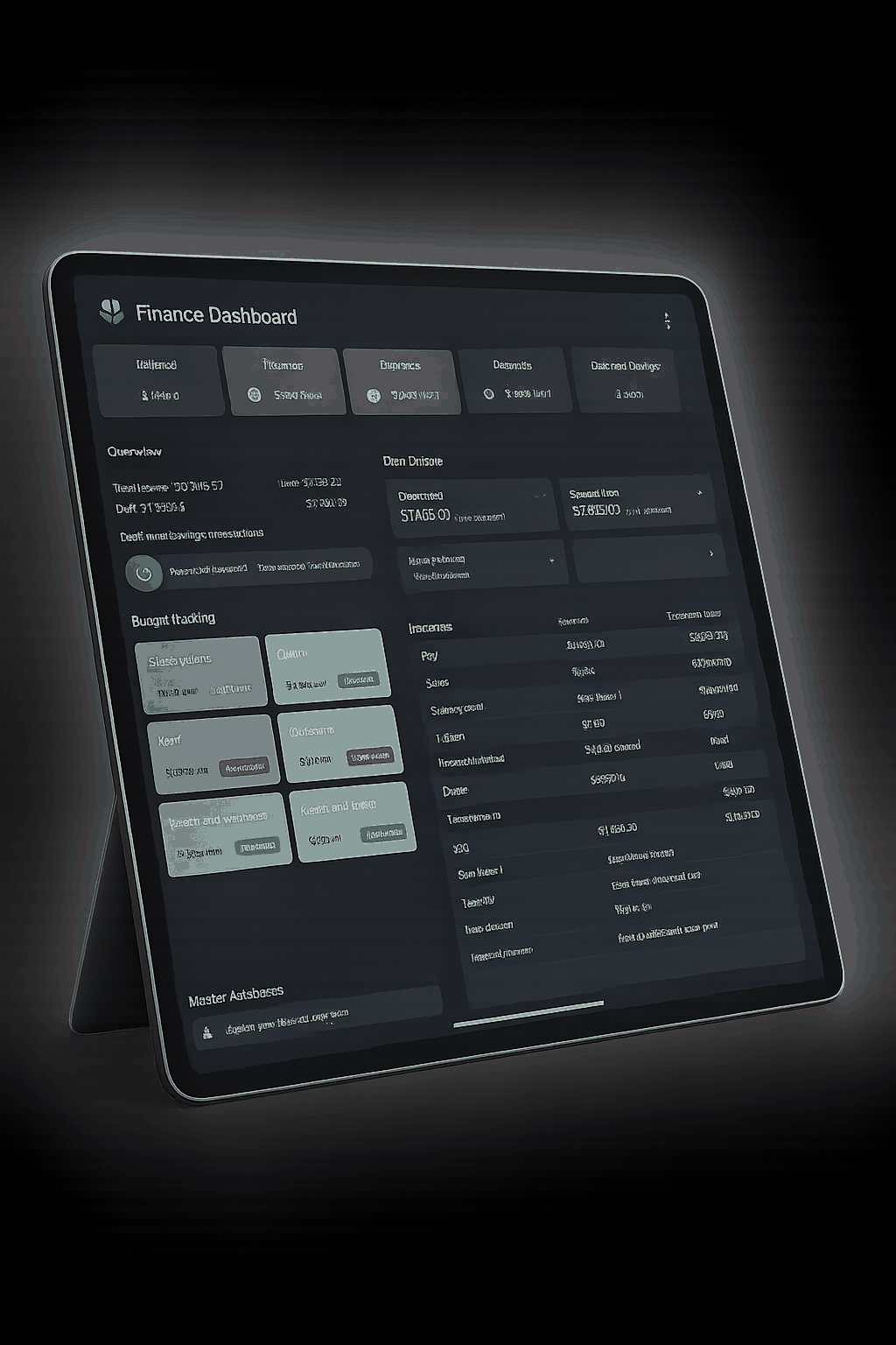 Purpose-built products dashboard